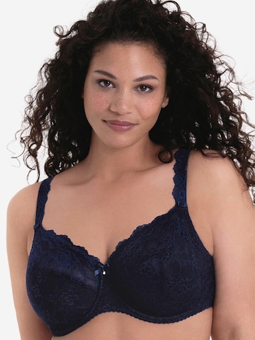 ROSA FAIA Minimiser Bra 'Bobette' in Blue