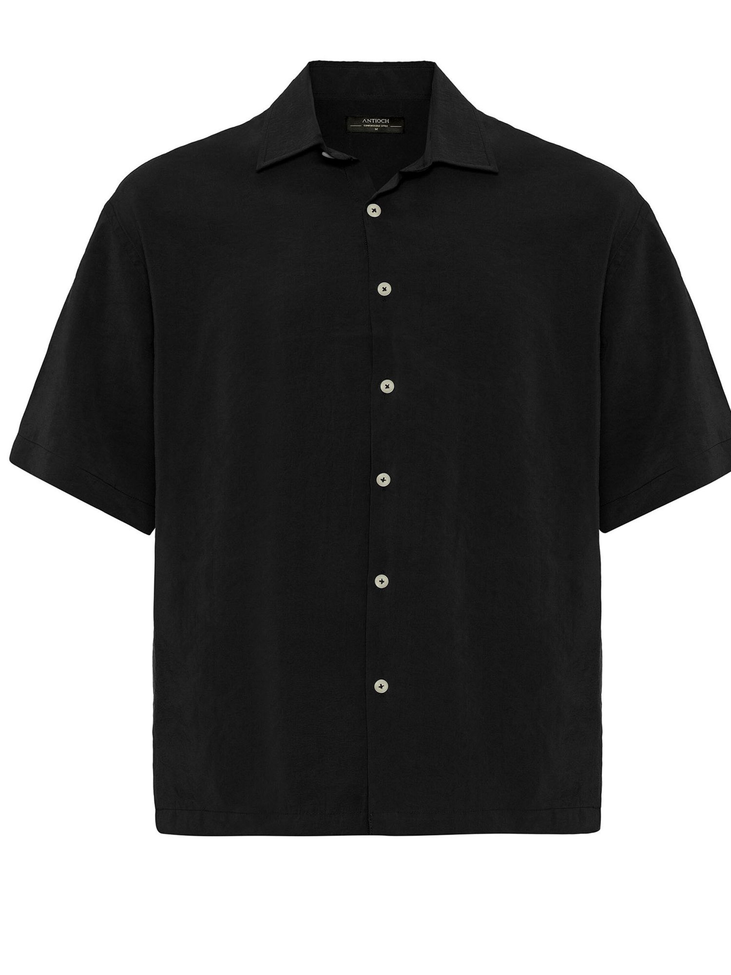 Antioch Button Up Shirt in Black: front