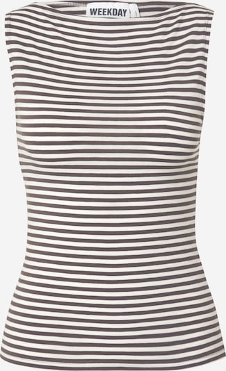 Palaidinė be rankovių 'Annie' iš WEEKDAY, spalva – antracito spalva / balta, Prekių apžvalga