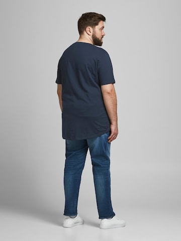 Jack & Jones Plus T-Shirt 'Noa' in Blau