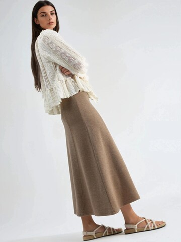 Gonna di Busem in marrone