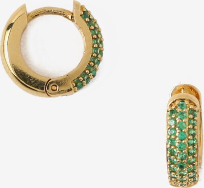 Orelia Boucles d'oreilles 'Emerald' en or / émeraude, Vue avec produit