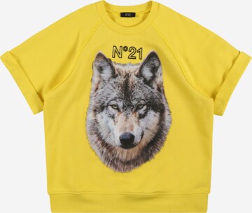 N°21 Sweatshirt in Yellow: front