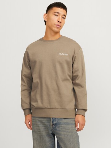 Felpa 'JJEBradley' di JACK & JONES in marrone: frontale