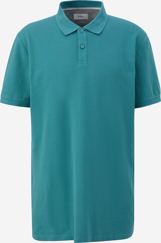 s.Oliver Men Tall Sizes Shirt in Blue: front