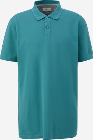 s.Oliver Men Tall Sizes Shirt in Blue: front