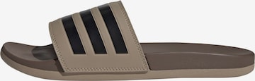 Mule 'ADILETTE' ADIDAS SPORTSWEAR en marron : devant