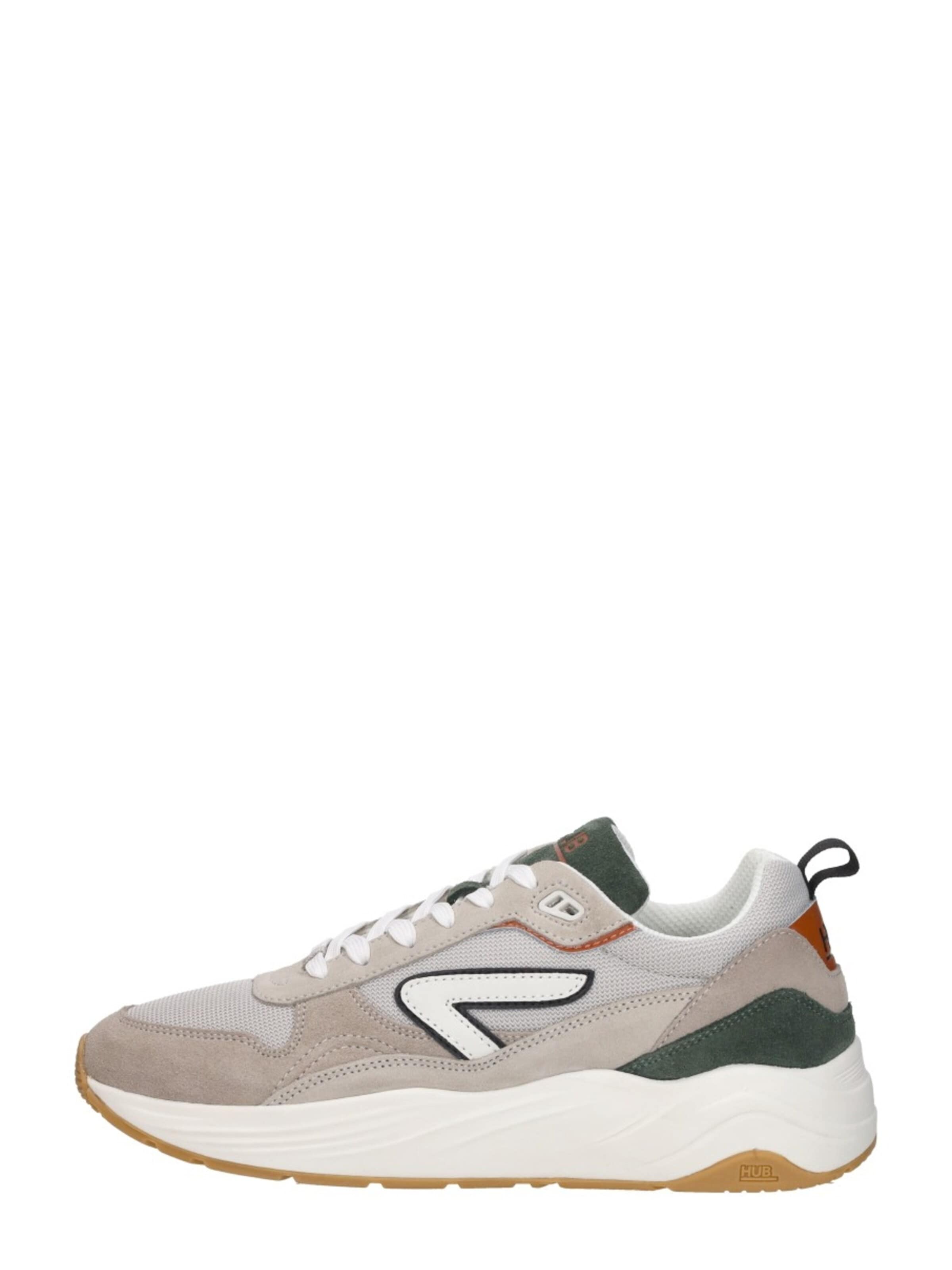 Baskets basses 'Glide' HUB en beige : devant