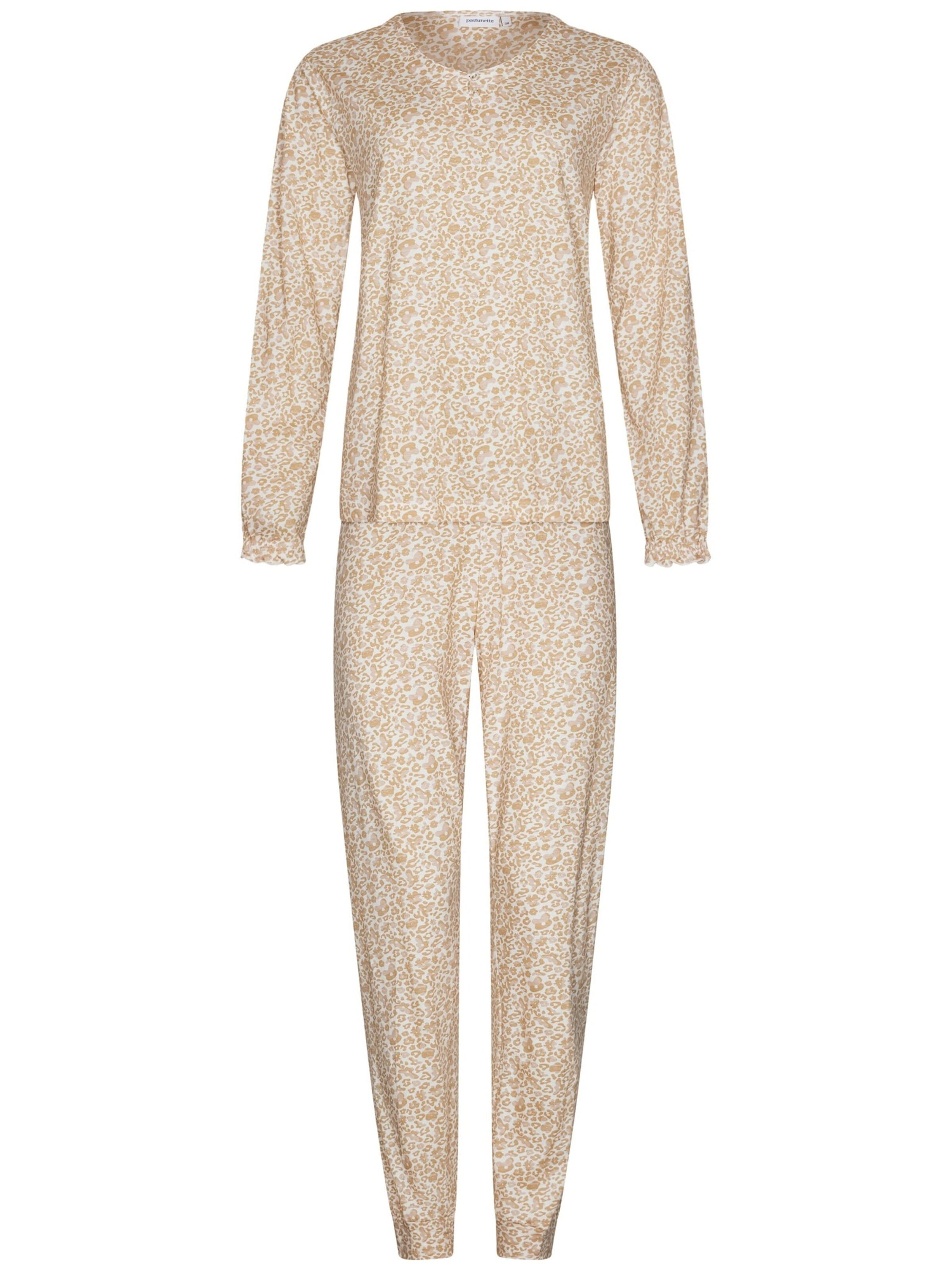 Pastunette Pyjama in Beige: voorkant