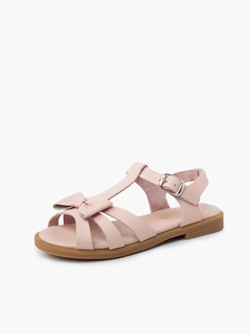 Sandales Pisamonas en beige : devant
