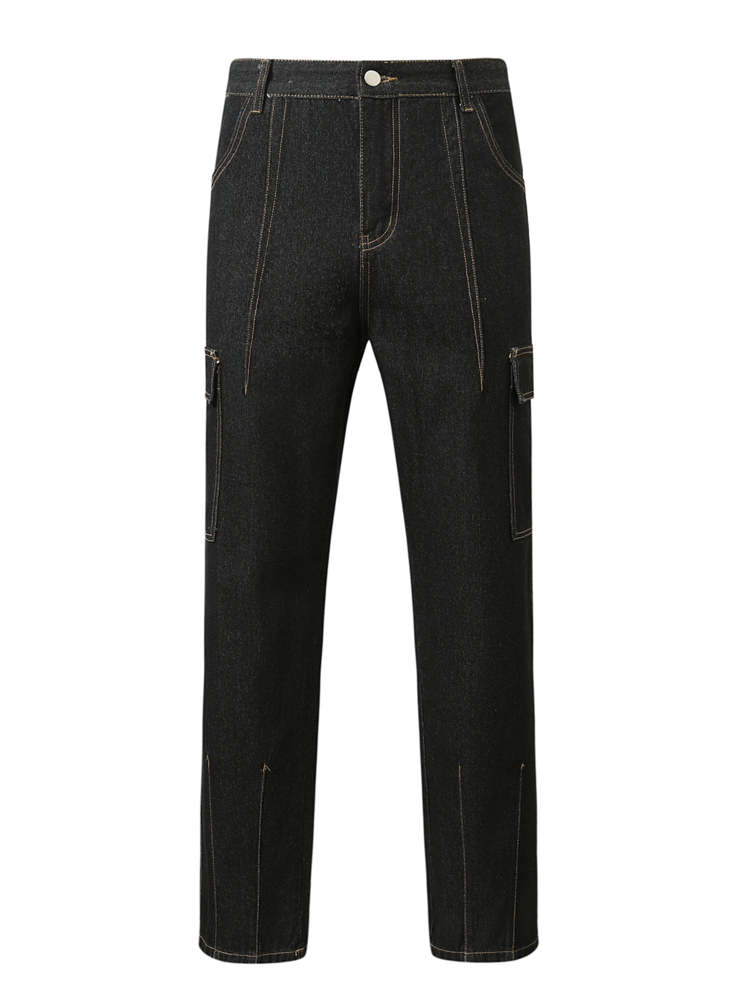 YOUTHUP Cargo Jeans 'Weitbein' in 30/Regular in Black, Item view