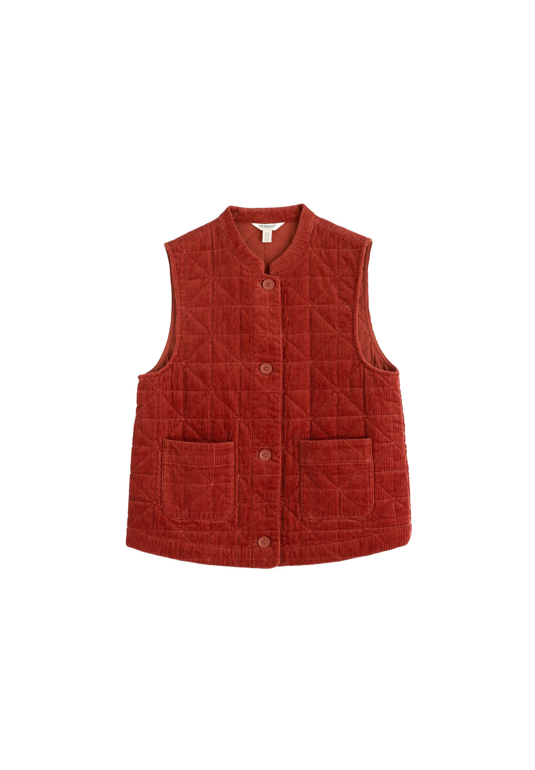 Gilet 'Incoming Tide' Seasalt Cornwall en orange : devant