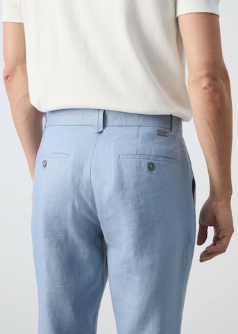 MANGO MAN Slimfit Hose 'Oyster' in Blau