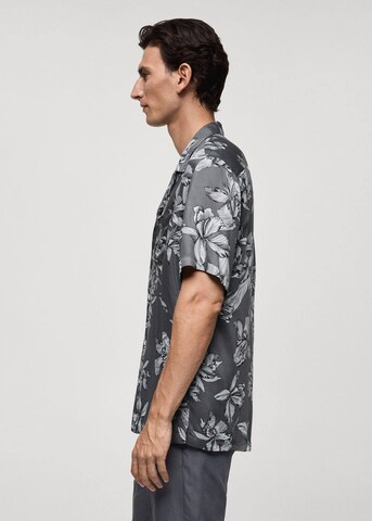 MANGO MAN Regular Fit Hemd in Grau