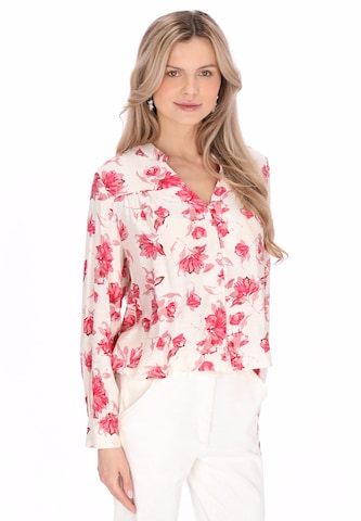 Usha - Blusa en beige: frente
