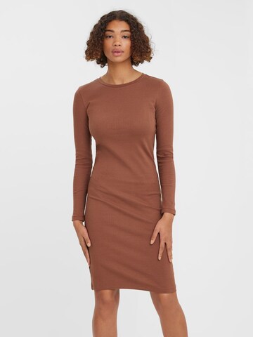 Aware Dress 'Lavender' in Brown: front