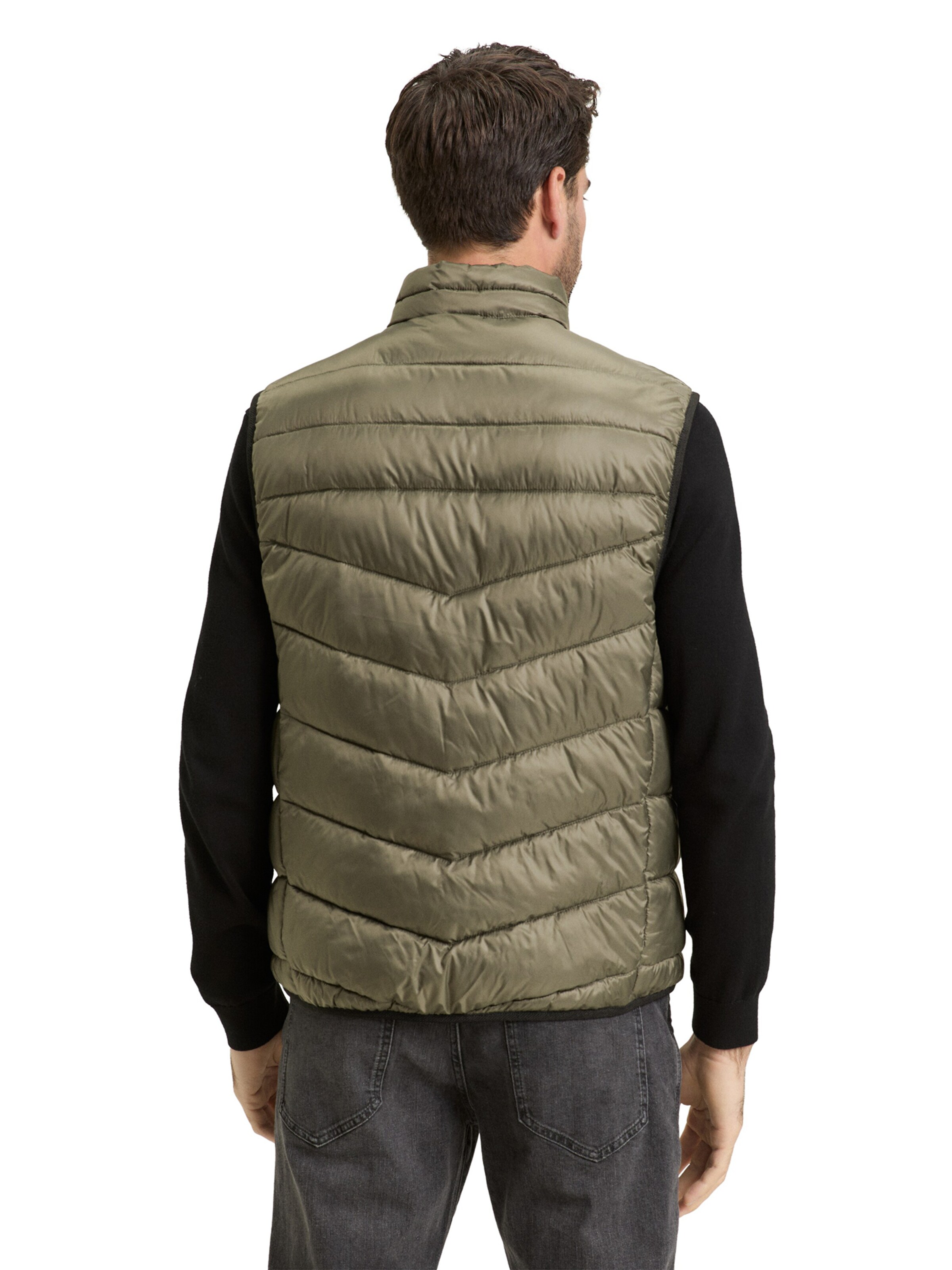 TOM TAILOR Brezrokavnik | zelena barva