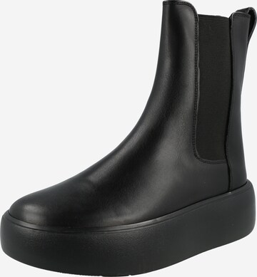 Calvin Klein - Botas chelsea em preto: frente