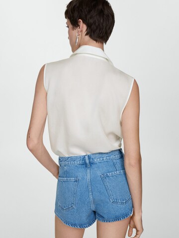 MANGO Blus 'LIM' i vit