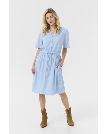 Cream Shirt dress in Blue