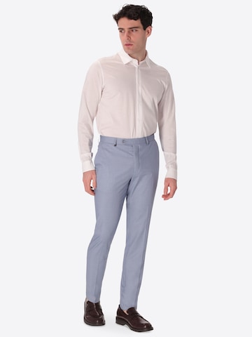 Distretto12 Regular Pleated Pants 'ALABASTRO' in Blue