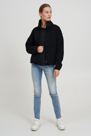 Oxmo Fleece jacket 'Tonje' in Black