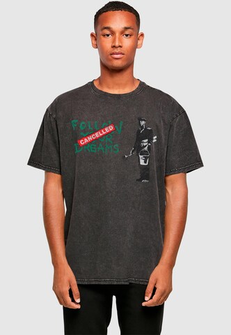 Merchcode Shirt 'Brandalised - Follow Your Dreams' in Schwarz: Vorderseite