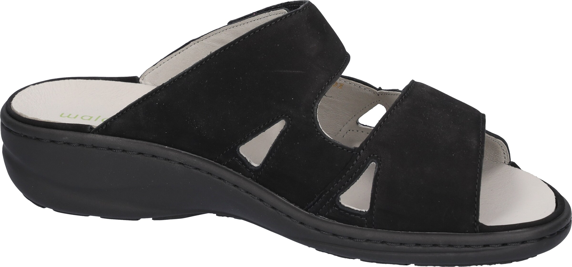 WALDLÄUFER Pantolette in Schwarz