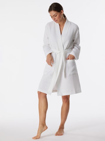 SCHIESSER Bathrobe short in White
