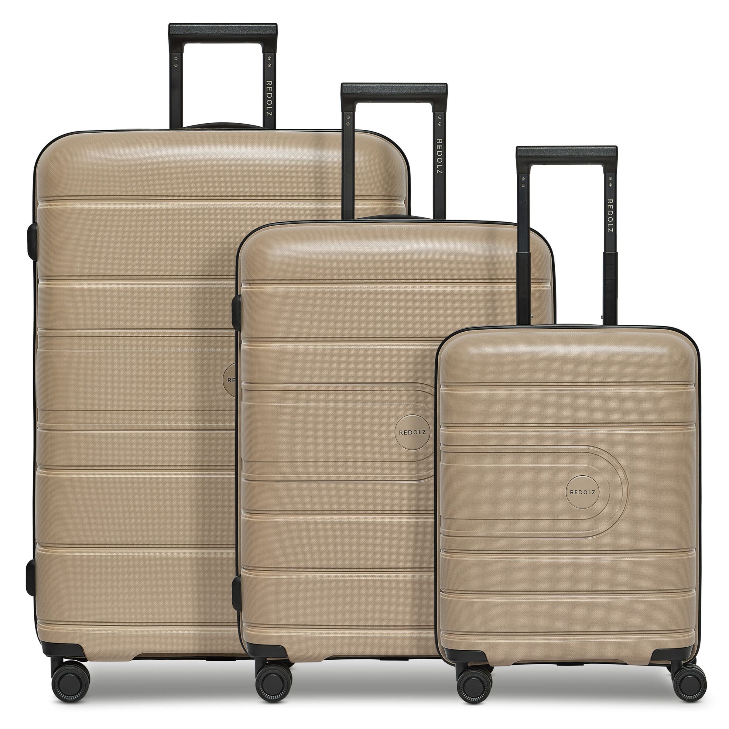Redolz Suitcase Set 'Essentials 11' in Beige: front