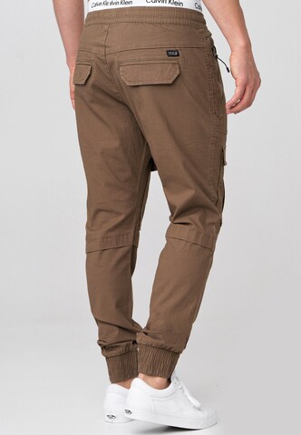 INDICODE JEANS Regular Cargobroek 'Dennis' in Bruin
