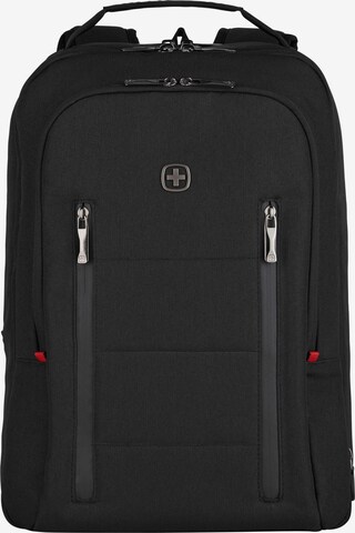 WENGER Rucksack 'City Traveler' in Schwarz: predná strana