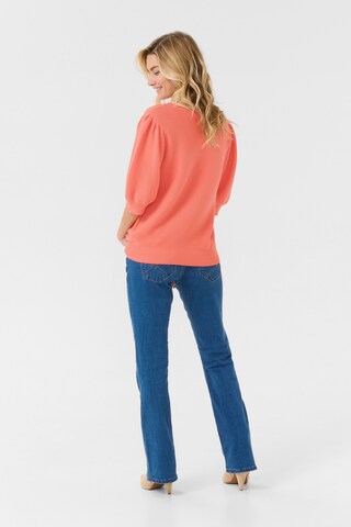 Cream Sweater 'Sillar' in Orange