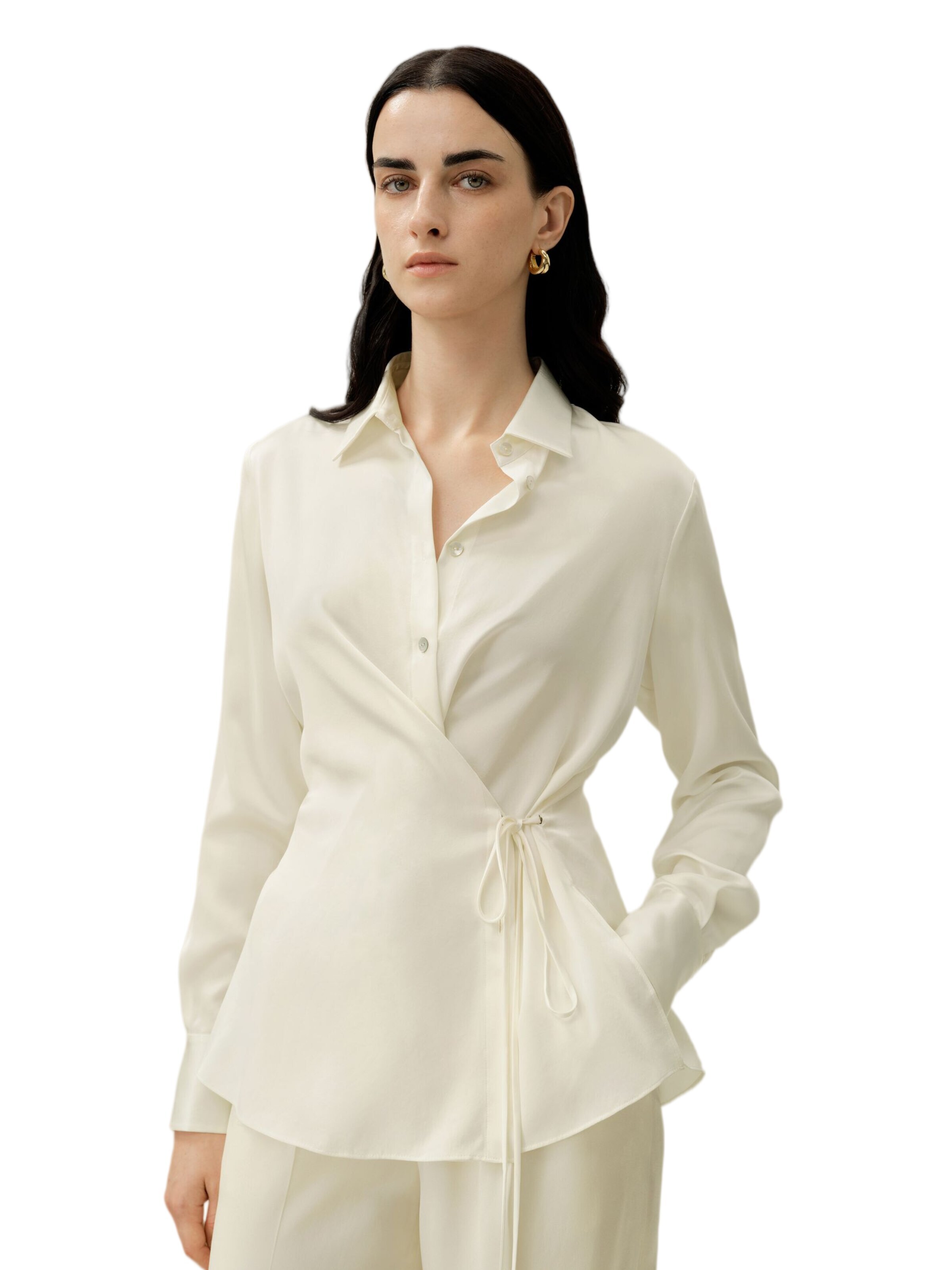 Lilysilk Bluse‌‌‌‌‌‌‌‌‌‌ in Weiß: Vorderseite