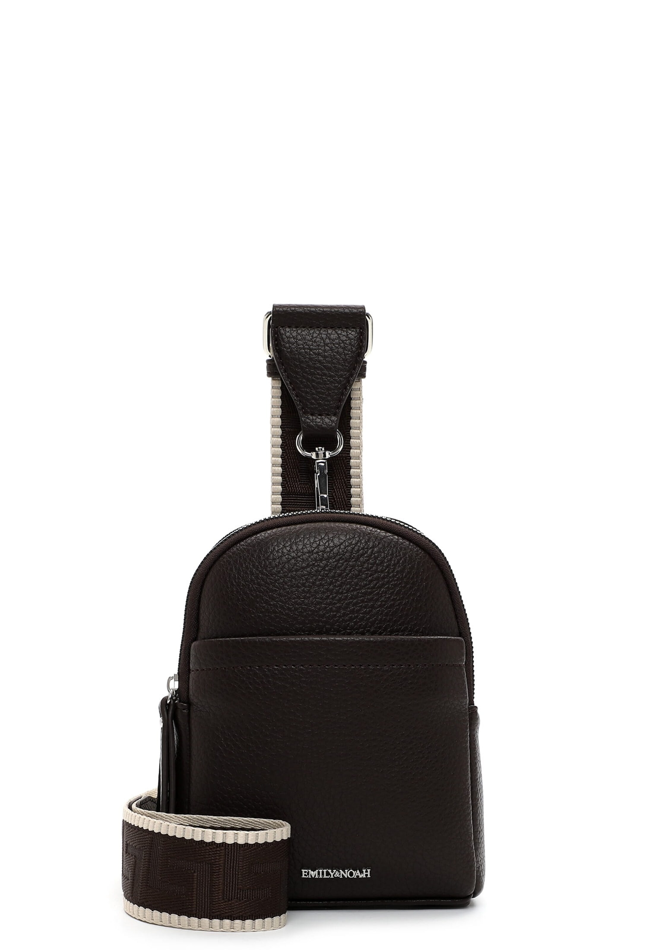 Emily & Noah Umhängetasche 'Elena' in Braun: Vorderseite