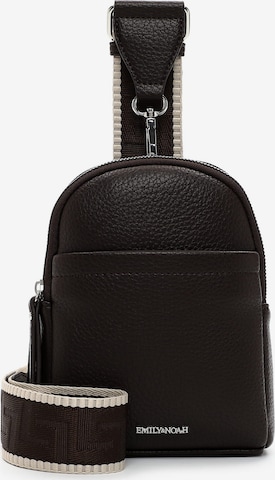 Sac à bandoulière 'Elena' Emily & Noah en marron : devant