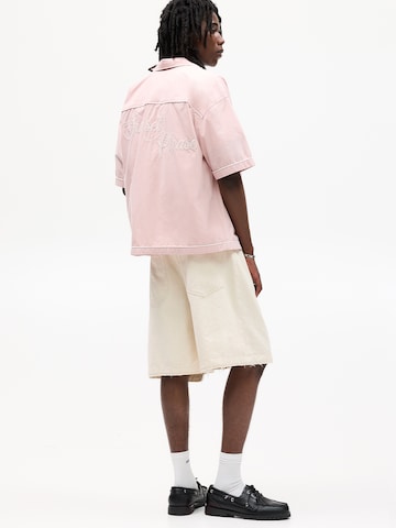 Pull&Bear Loosefit Nadrág - fehér