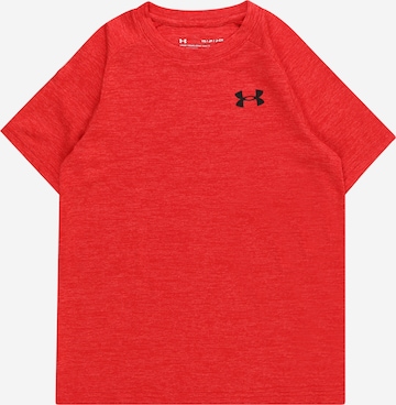 UNDER ARMOUR Functioneel shirt 'UA Tech 2.0 SS' in Rood: voorkant
