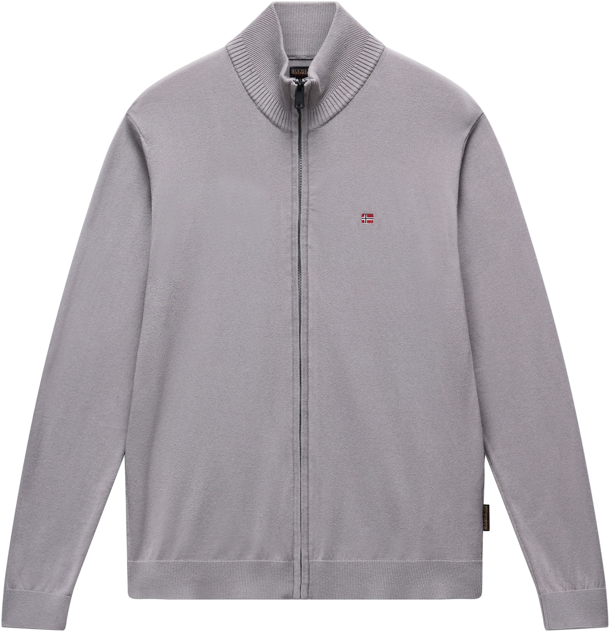 NAPAPIJRI Πλεκτή ζακέτα 'DECATUR' σε γκρι: μπροστά