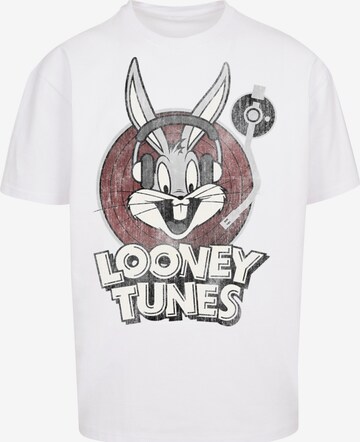 F4NT4STIC Shirt 'Looney Tunes Looney Tunes Bugs Bunny' in Wit: voorkant