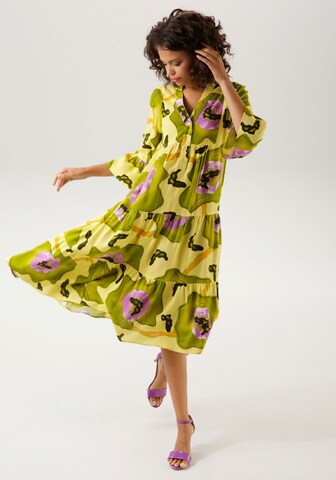 Aniston CASUAL Shirt Dress in Yellow