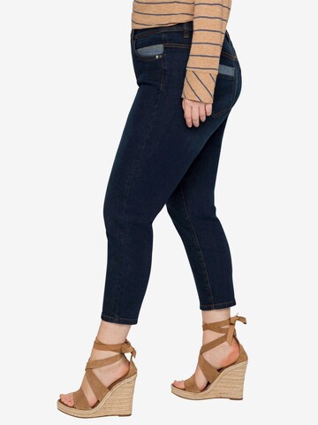 SHEEGO Skinny Jeans in Blau