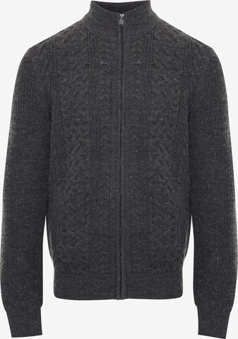 Threadbare Knit cardigan 'Kade' in Grey: front