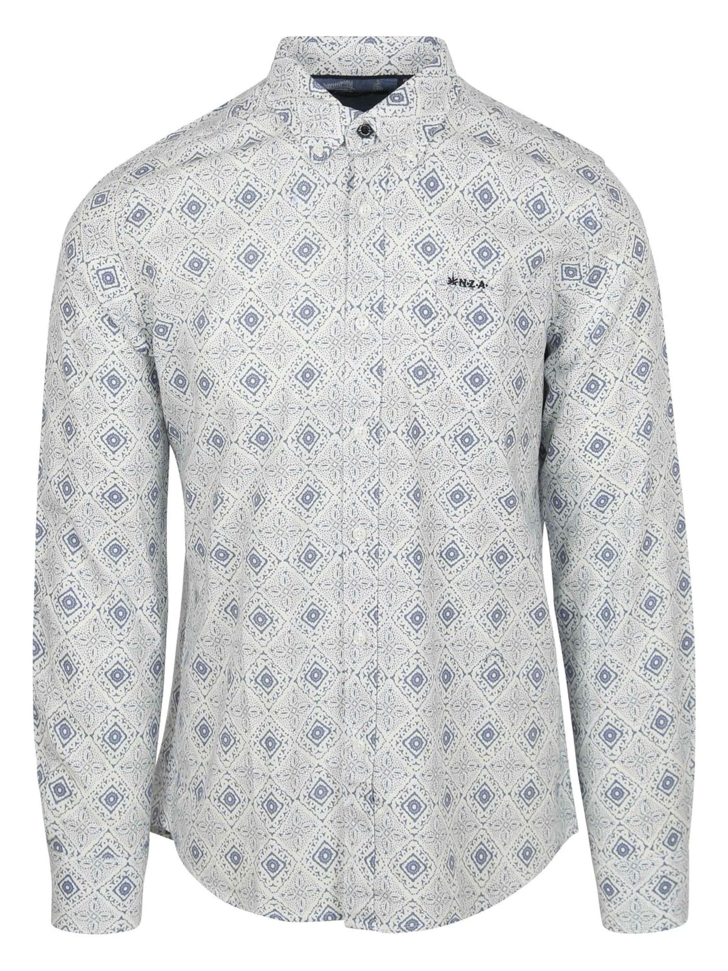 NZA New Zealand Auckland Regular fit Overhemd 'Karson' in Blauw: voorkant