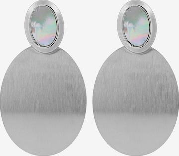 Akzent Earrings 'Valborga, langlebig' in Silver: front