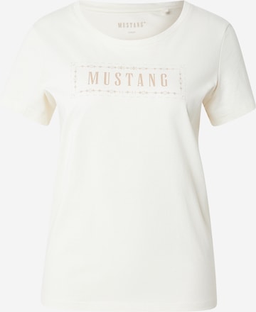 MUSTANG T-Shirt 'Alma' in Weiß: Vorderseite
