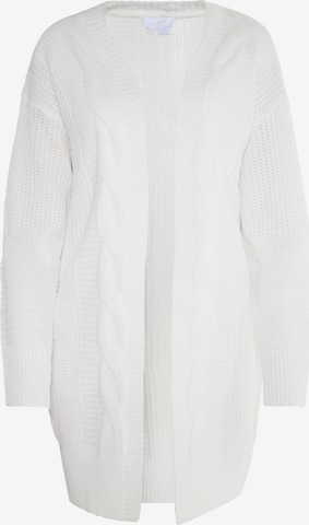 usha WHITE LABEL Knit Cardigan 'Teylon' in White: front