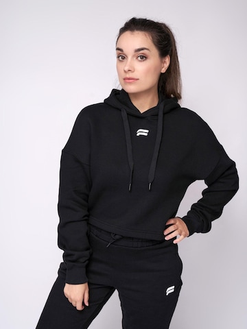 Fortex Fitness - Sudadera 'Essential Cropped Hoodie' en negro