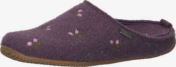 Living Kitzbühel Slippers in Purple: front