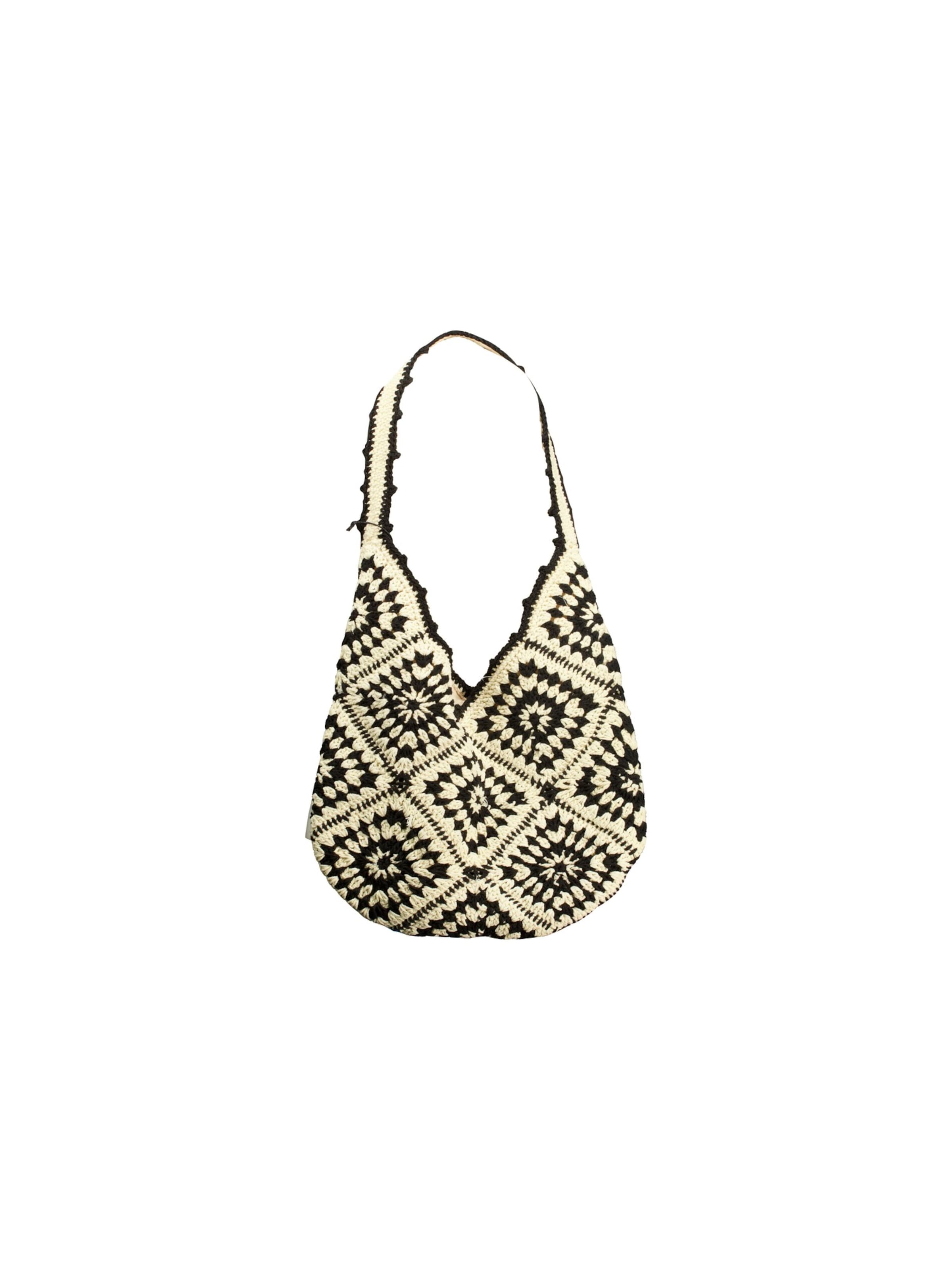 Deeluxe Beach Bag 'Johana' in Beige / Black, Item view